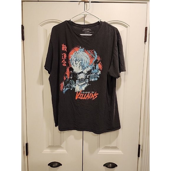 My Hero Academia League Of Villains Funimation Japan Men's Black T-Shirt Size XL - Picture 2 of 7